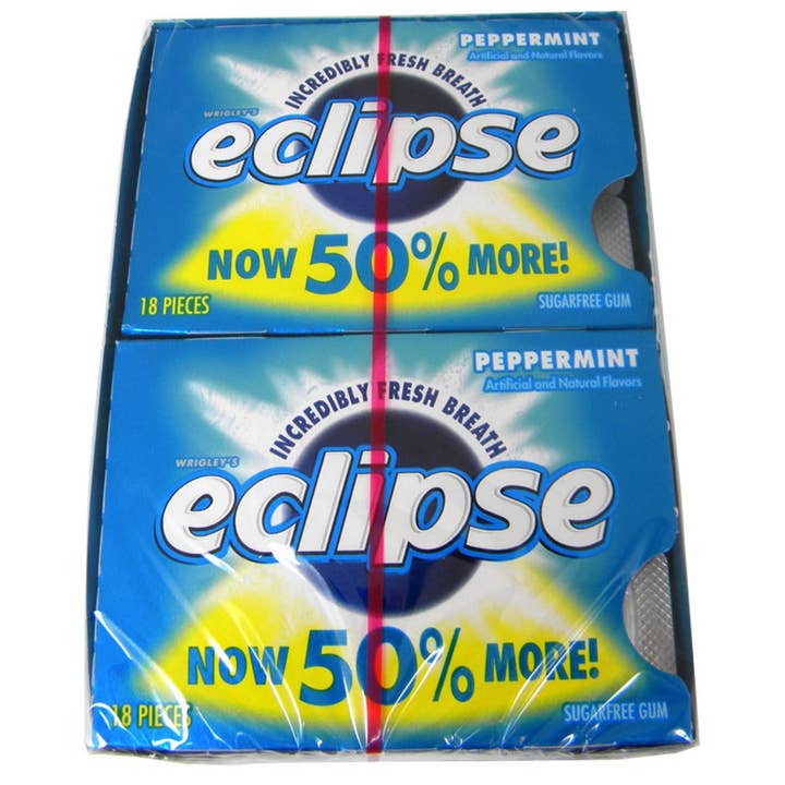 I Got Your Candy - Wholesale Chewing Gum - Eclipse Sugarless Gum Peppermint - 8ct