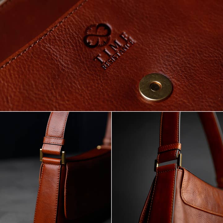 Time Resistance - Wholesale Shoulder Bag - Women's - Leather Handbag - Bright Lights, Big City