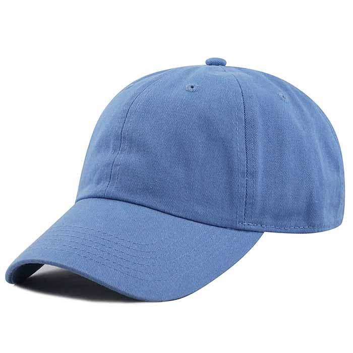 Jasper Trading LLC – wholesale Baseball cap – Unisex – Newhattan 100% Cotton Solid Baseball Caps- Sky Blue
