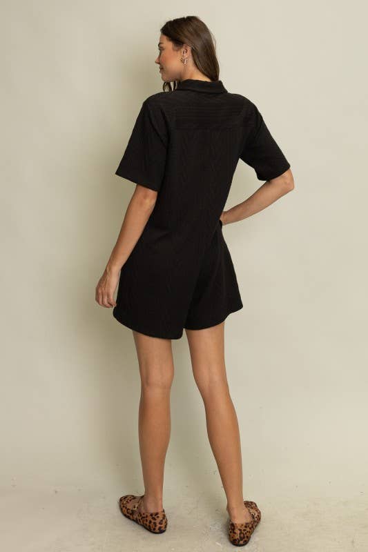 Heyson – Engroshandel Romper - Dame – LR1002_B Kortærmet Knaplukket Romper21