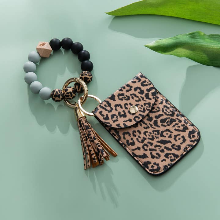 Sparkle Being - Wholesale Keychain Bracelet - Silicone Bracelet Card & Coin Purse - Keychain Wallet (Laura