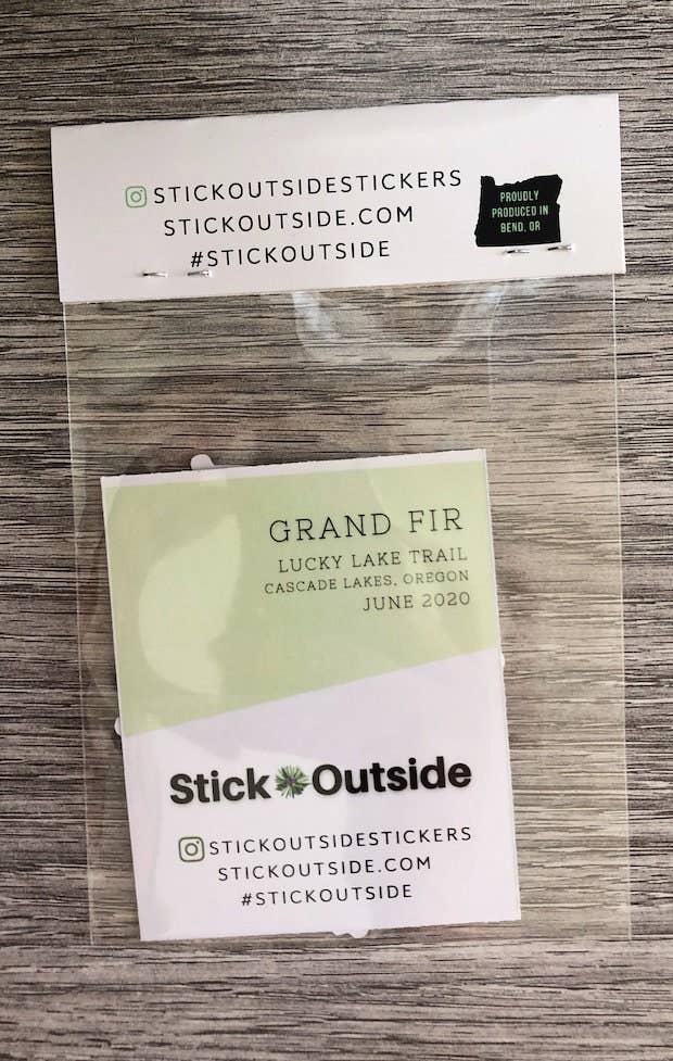 Stick Outside - Wholesale Sticker - Oregon Grand Fir Sticker6