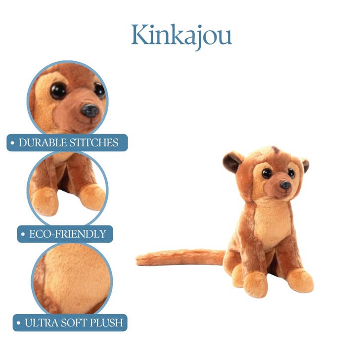 The Petting Zoo - Wholesale Stuffed/Plush Toy - Kids & Baby - 12" (30cm) Wild Onez Kinkajou