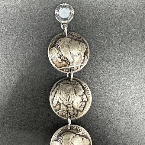 Mountainstruck Coin Rings and Jewelry - Wholesale Charm/Dangle Bracelet - U.S. Buffalo Nickel Domed Coin Bracelet5