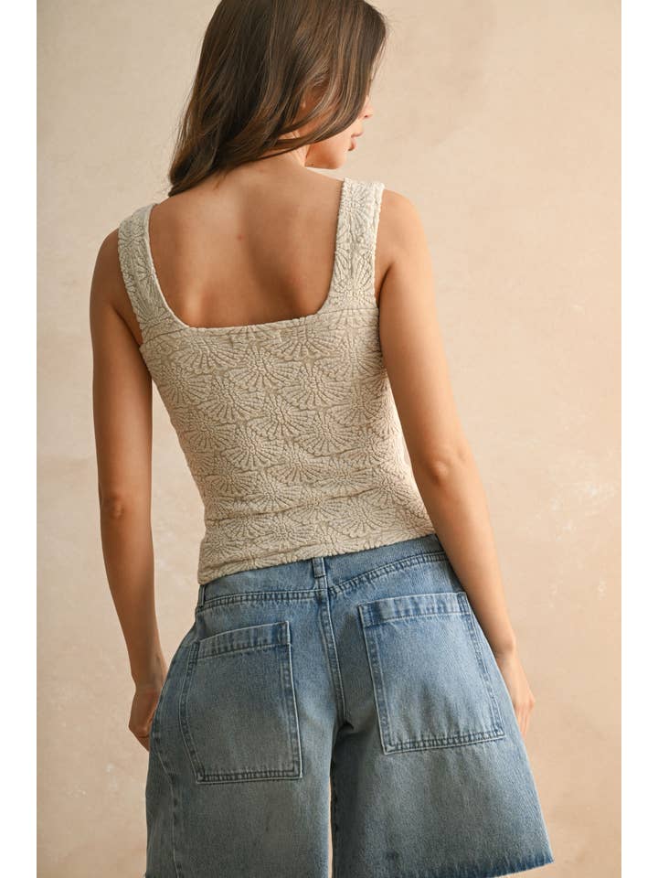 MIOU MUSE - Wholesale Knit Top - Women's - T2846 WASHED LOOK DETAIL TEXTURED KNITTED TOP