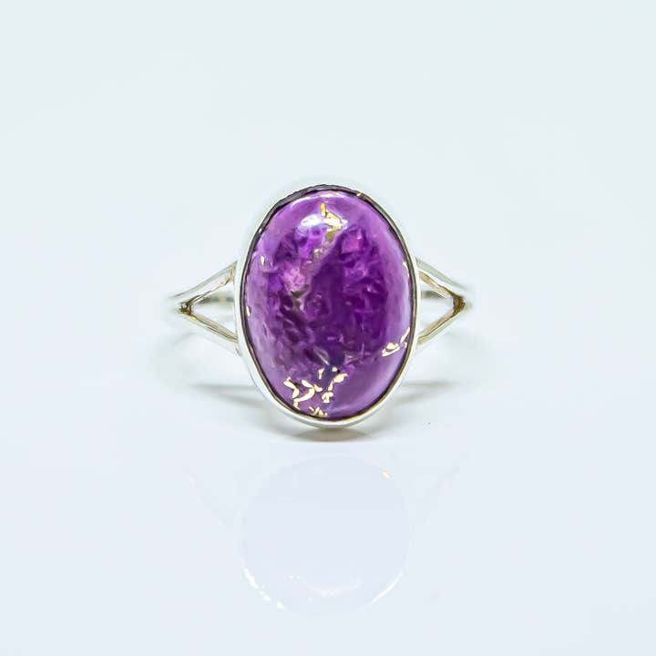 Quasar Gems USA - Wholesale Cocktail/Statement Ring - Mojave Purple Turquoise Ring Sterling Silver 925