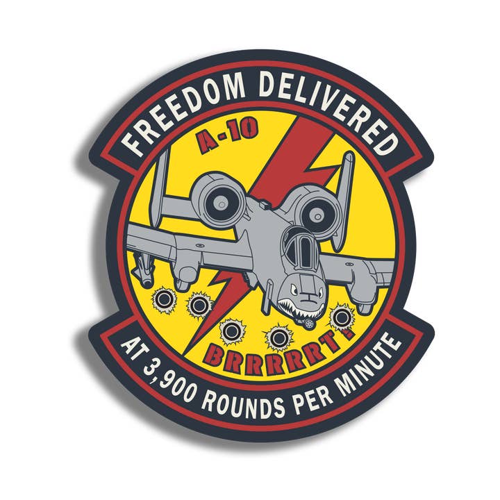 A-10 Warthog 3,5" PVC-märke för wholesale av Bunker 27
