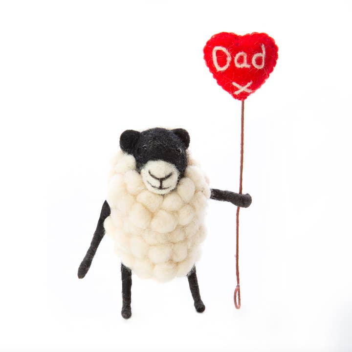 Sew Heart Felt - Wholesale Decorative Tabletop Object - Father's Day Dad Balloon Sheep0
