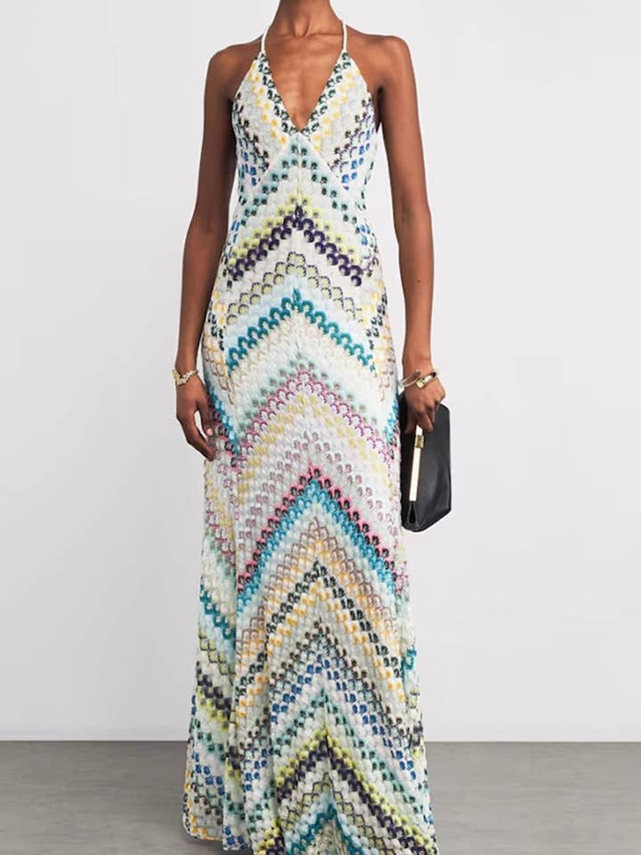 Bohemian Crochet Maxi Dress for wholesale by Mccolin