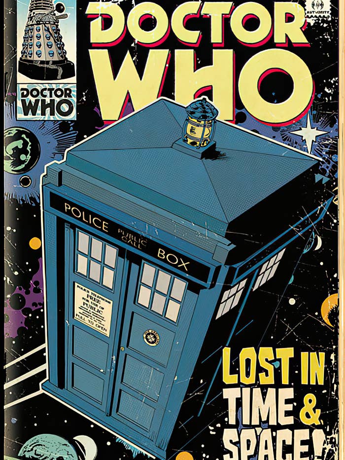 Doctor Who plakat Tardis tegneserie 91,5 x 61 cm for engroshandel hos Close Up GmbH