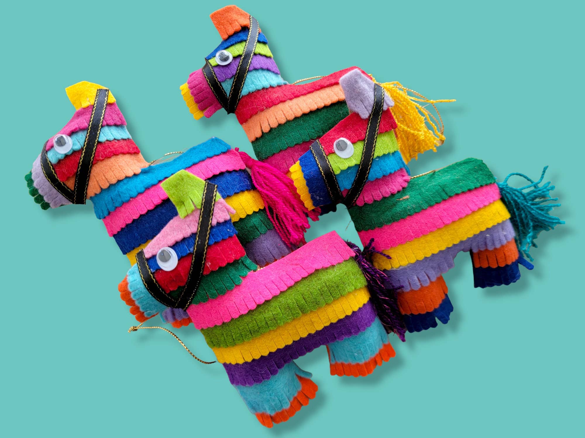 Mom And Pup Co. - Wholesale Ornament Set - Mexican Christmas Ornaments - Felted Christmas Ornaments Set2