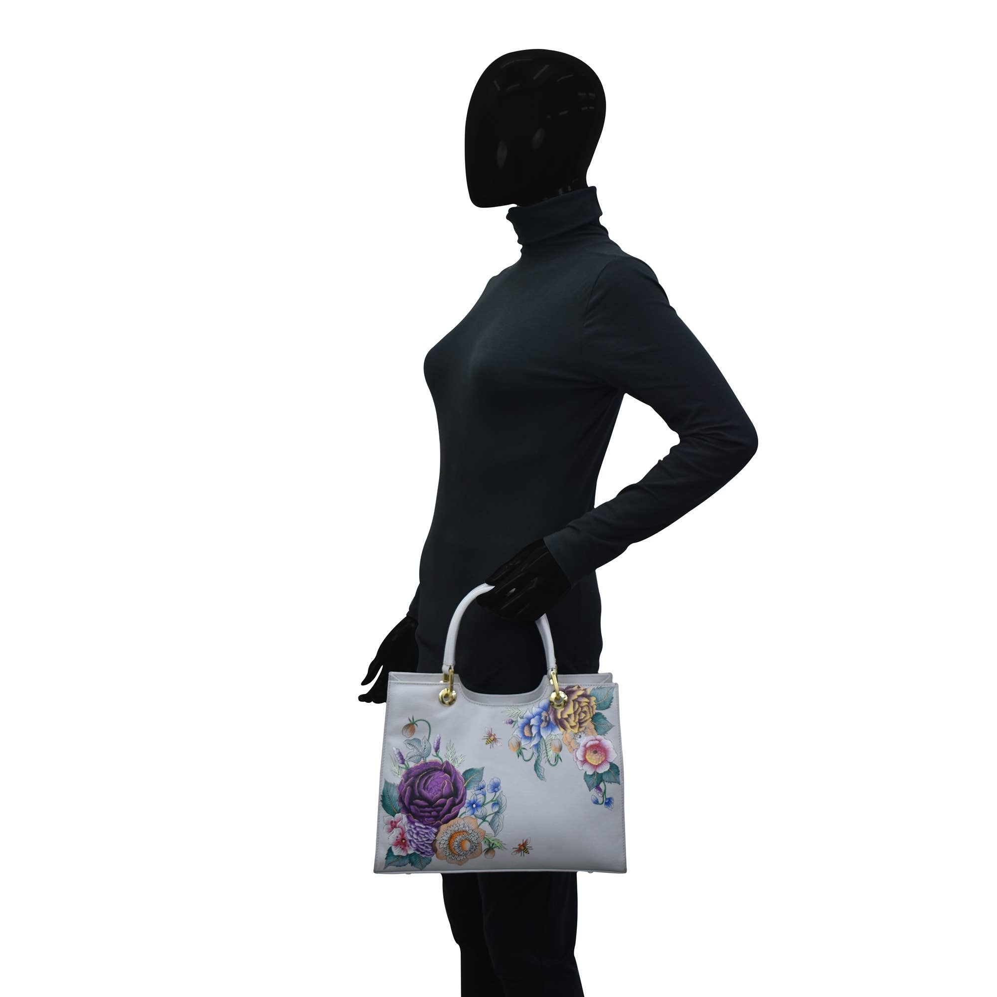 Anuschka | Vanya Lara (USA) - Wholesale Satchel - Women's - Hand-Painted Leather Medium Satchel - 6975