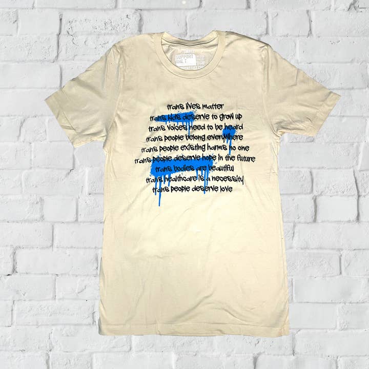 Trans Lives Graffiti t-shirt for wholesale by Support the T
