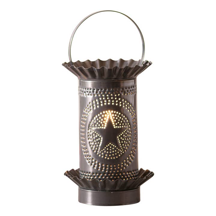 Mini Wax Warmer with Regular Star in Country Tin for wholesale by Irvin's Tinware