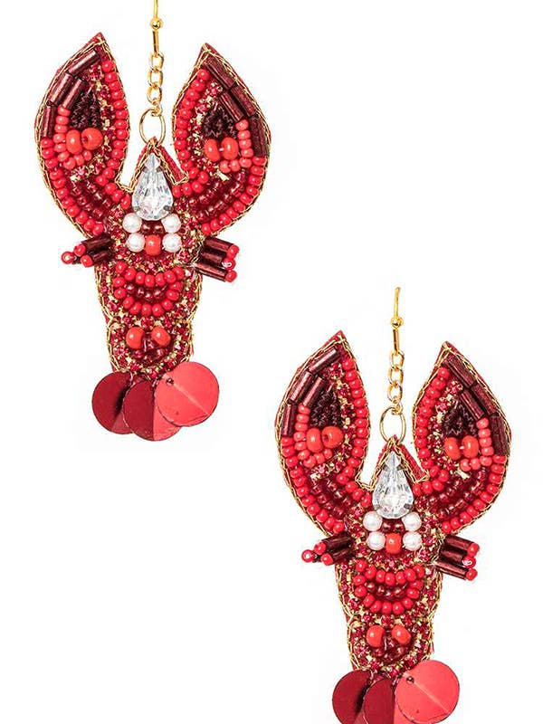 Beading Iconic Crawfish Earrings for wholesale by Artini Accessories
