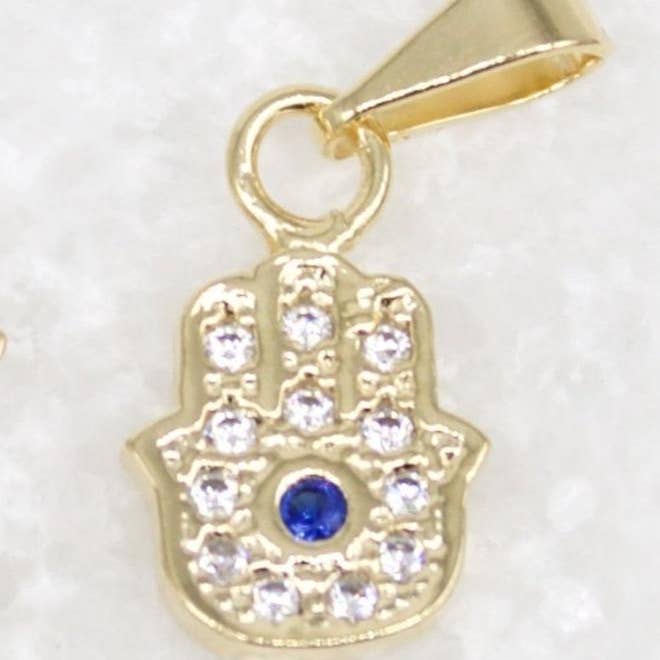 18K Gold Filled Hamsa Hand for wholesale by MIA Jewelry