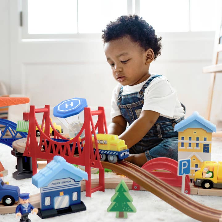 Leo & Friends - Wholesale Toy Set - Kids - Leo and Friends Railway City Set - Creative Construction Kit4