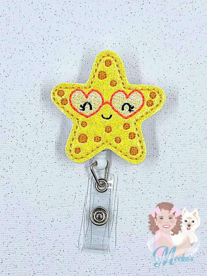 Starfish Badge Reel voor verpleegkundigen, leraren en kindergeneeskunde voor wholesale door Meeko’s Must Haves