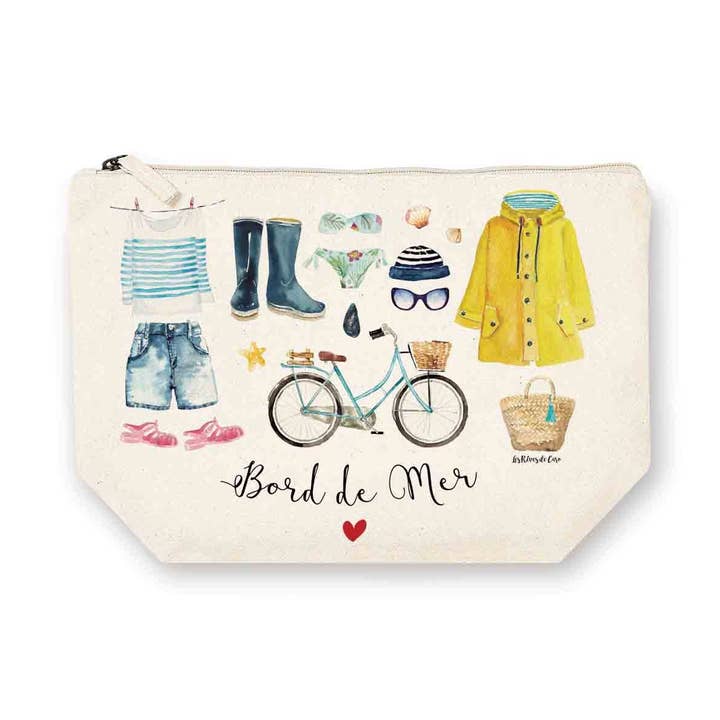 GM rektangulärt fodral (28x20 cm) - Seaside för wholesale av Hirondelle & Cie