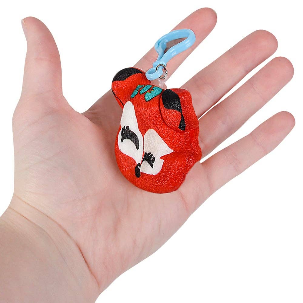 La Luna Bella - Toys - Wholesale Backpack - Kids - SQUISH ANIMAL BACKPACK CLIP ASSORTMENT 3" LLB Backpack2