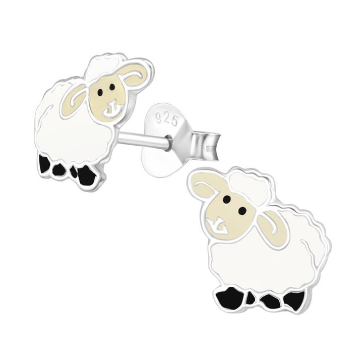 Nakoa The Label - Wholesale Stud/post earrings - Silver Sheep Stud Earrings - Epoxy0