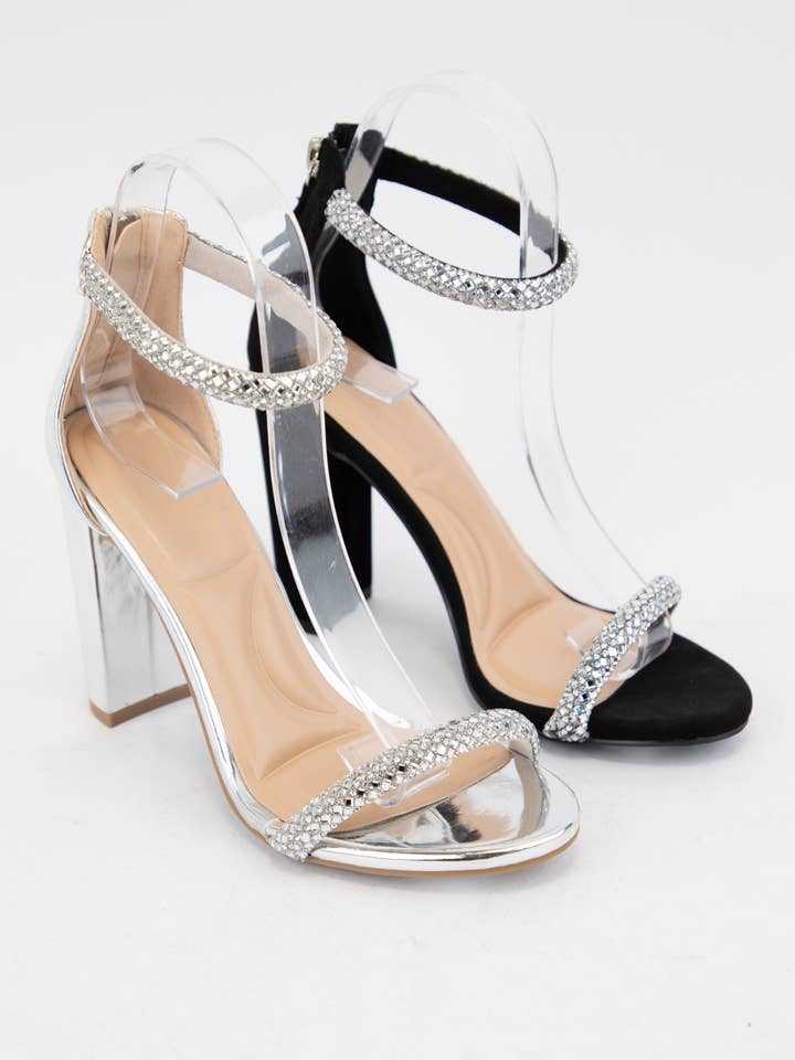 MARRIS-611 RHINESTONE BETEPPTER RIEMENBLOCKABSATZ für den Großhandel von Oliccui