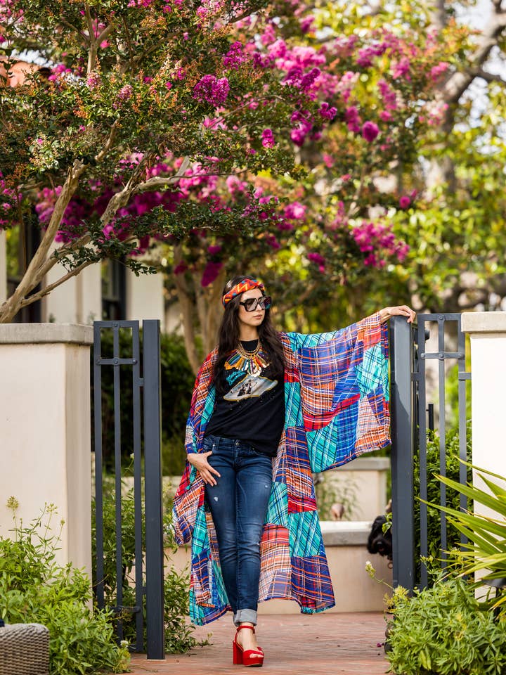 Jennafer Grace - Wholesale Kimono - Dames - Nu Tartan Kimono4