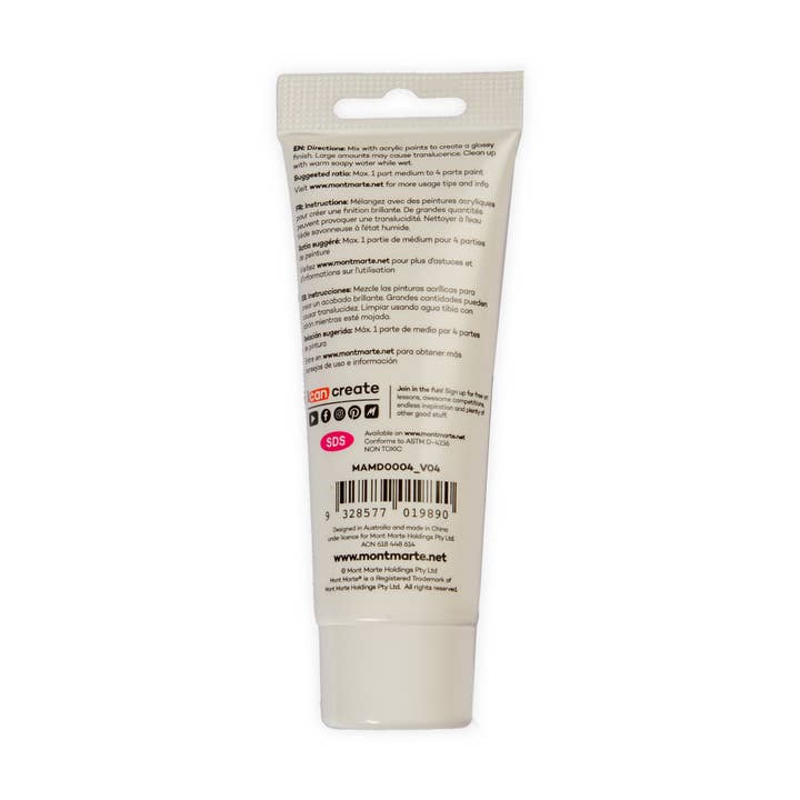 Mont Marte Usa, Inc. - Wholesale Craft Supplies - Gel Medium Gloss Premium 75ml (2.5 US fl.oz)