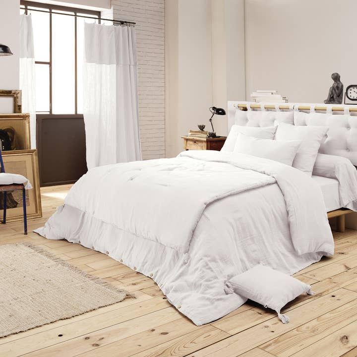 L'effet Papillon - Wholesale Bedding Pillowcase/Sham - GAÏA Chantilly cotton gauze pillow case 60 x 60 cm