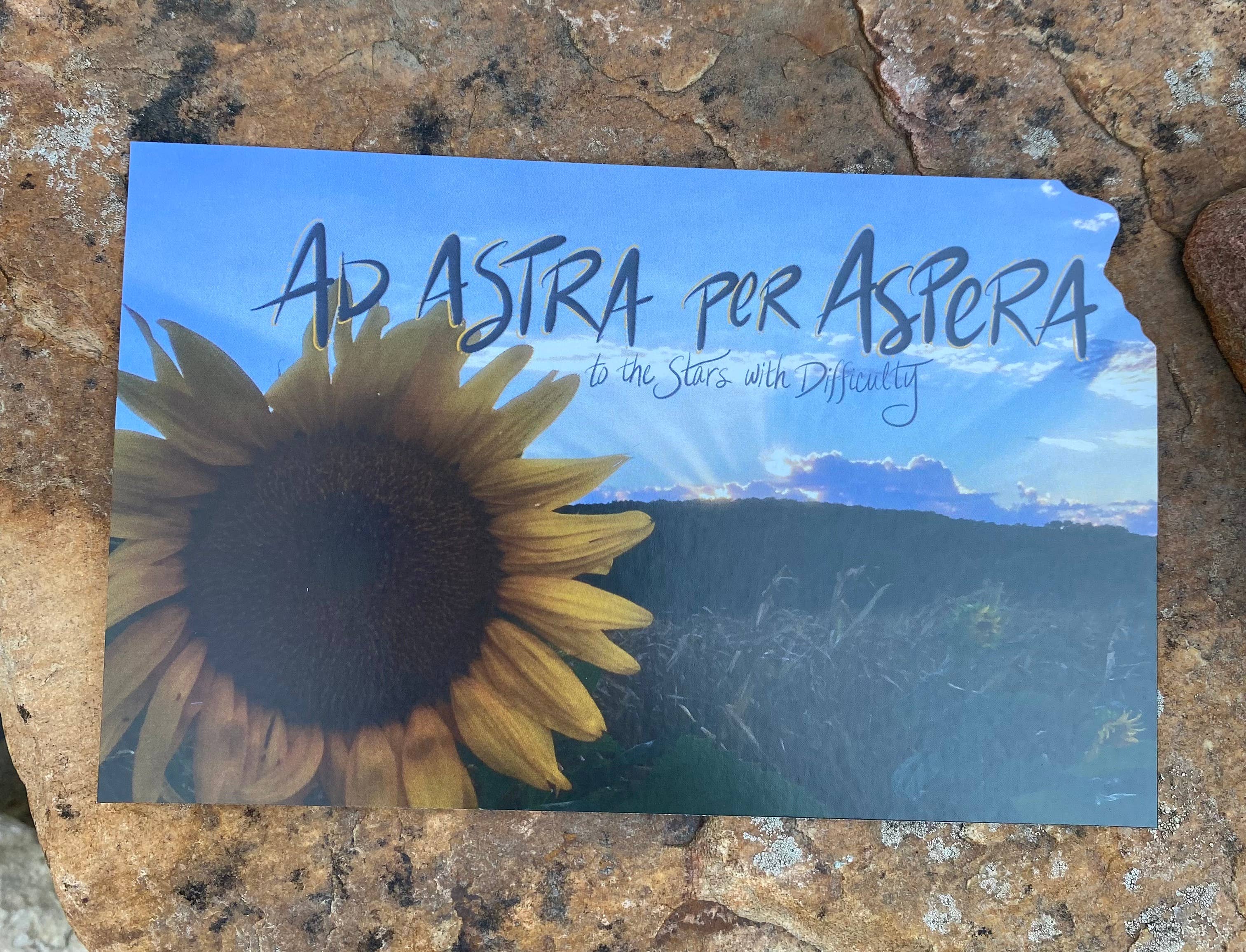 Something Beautiful - Wholesale Postcard - Ad Astra per Aspera Kansas Postcard2