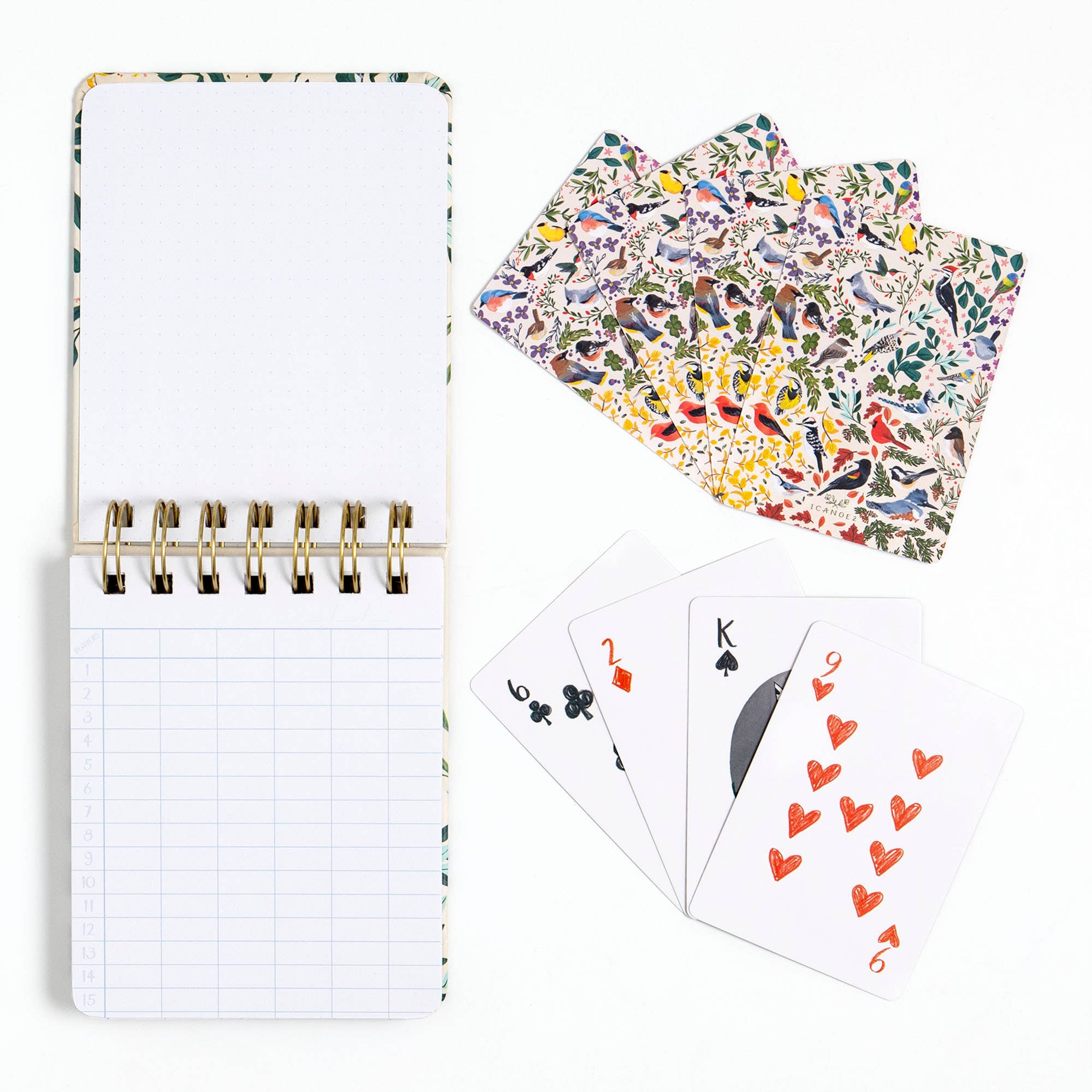 1canoe2 | One Canoe Two Paper Co. - Wholesale Playing Cards - Feathered Friends Birds Playing Cards + Scorekeeping Set2