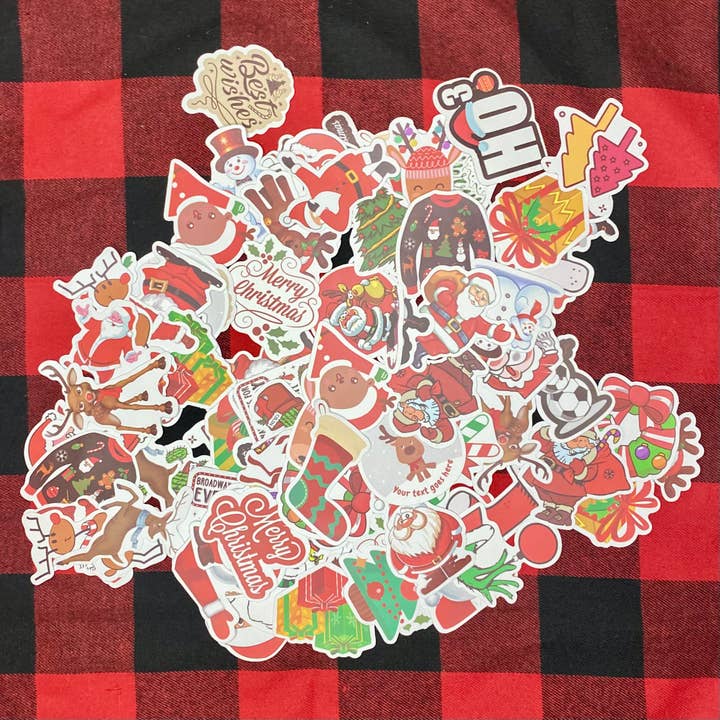 Christmas waterproof Sticker Set for wholesale by Nenes Design & Supply