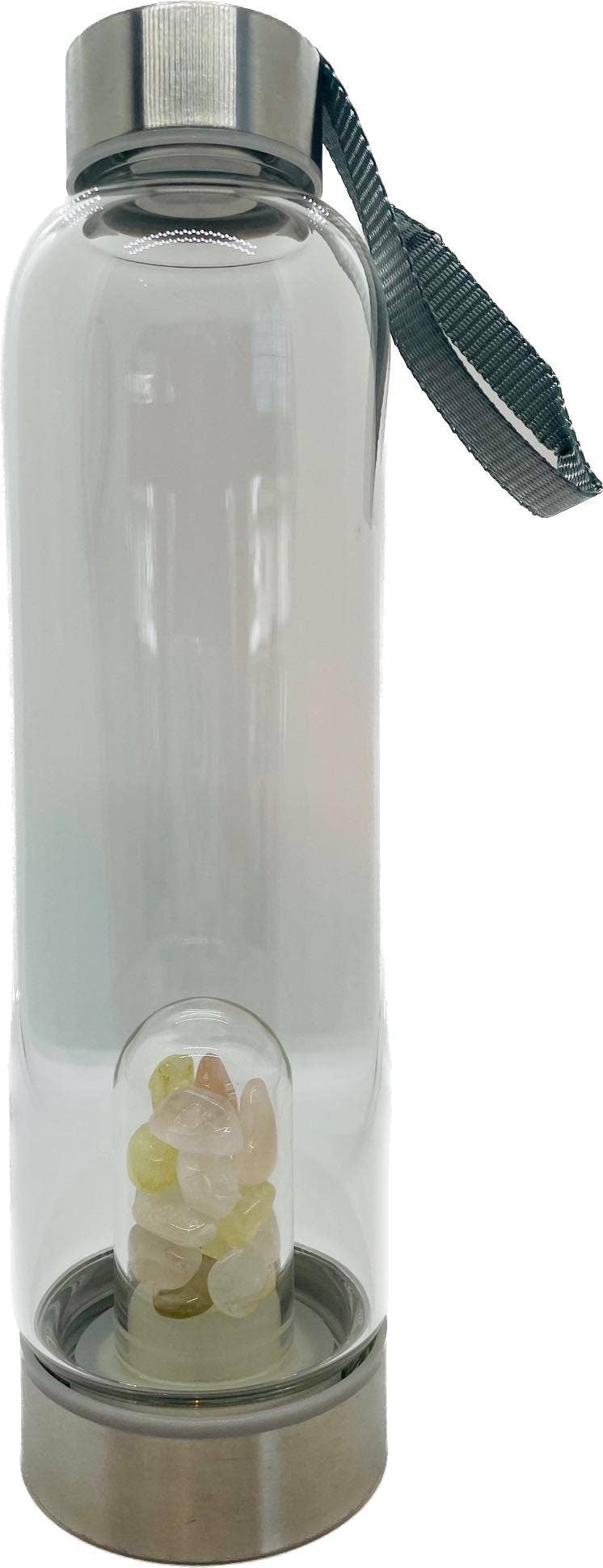 chakra-chic.com - Wholesale Water Bottle - Crystal Elixir Gemstone Water Bottle 16 oz with Carry Strap14