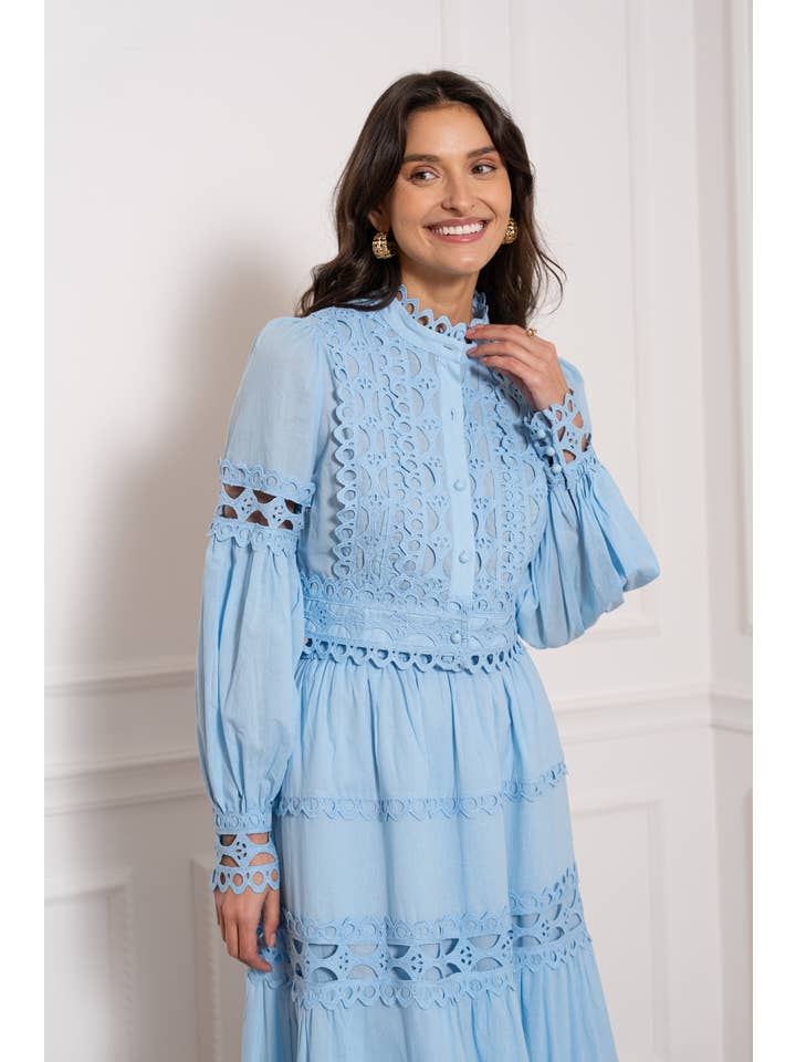 CHOKLATE PARIS - Wholesale Top & Skirt Set - Women's - Ellie cotton shirt and skirt set - 81013 & 81015