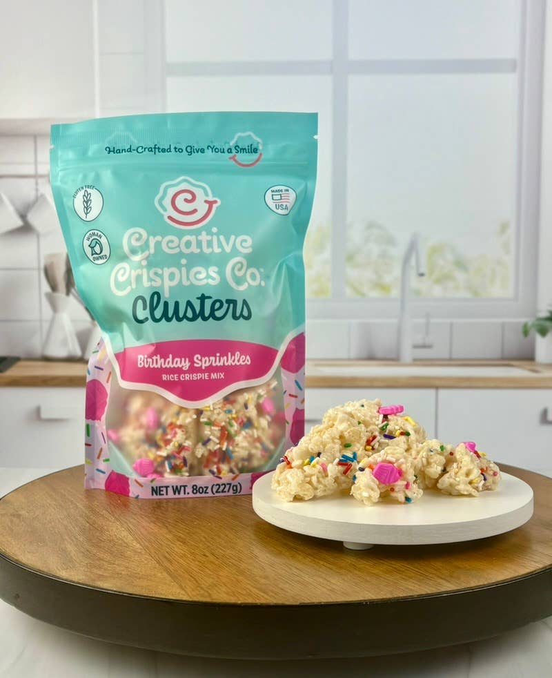 Creative Crispies Co. - Wholesale Cookie - "Clusters" Birthday Sprinkles Crispie Mix- Case of 6