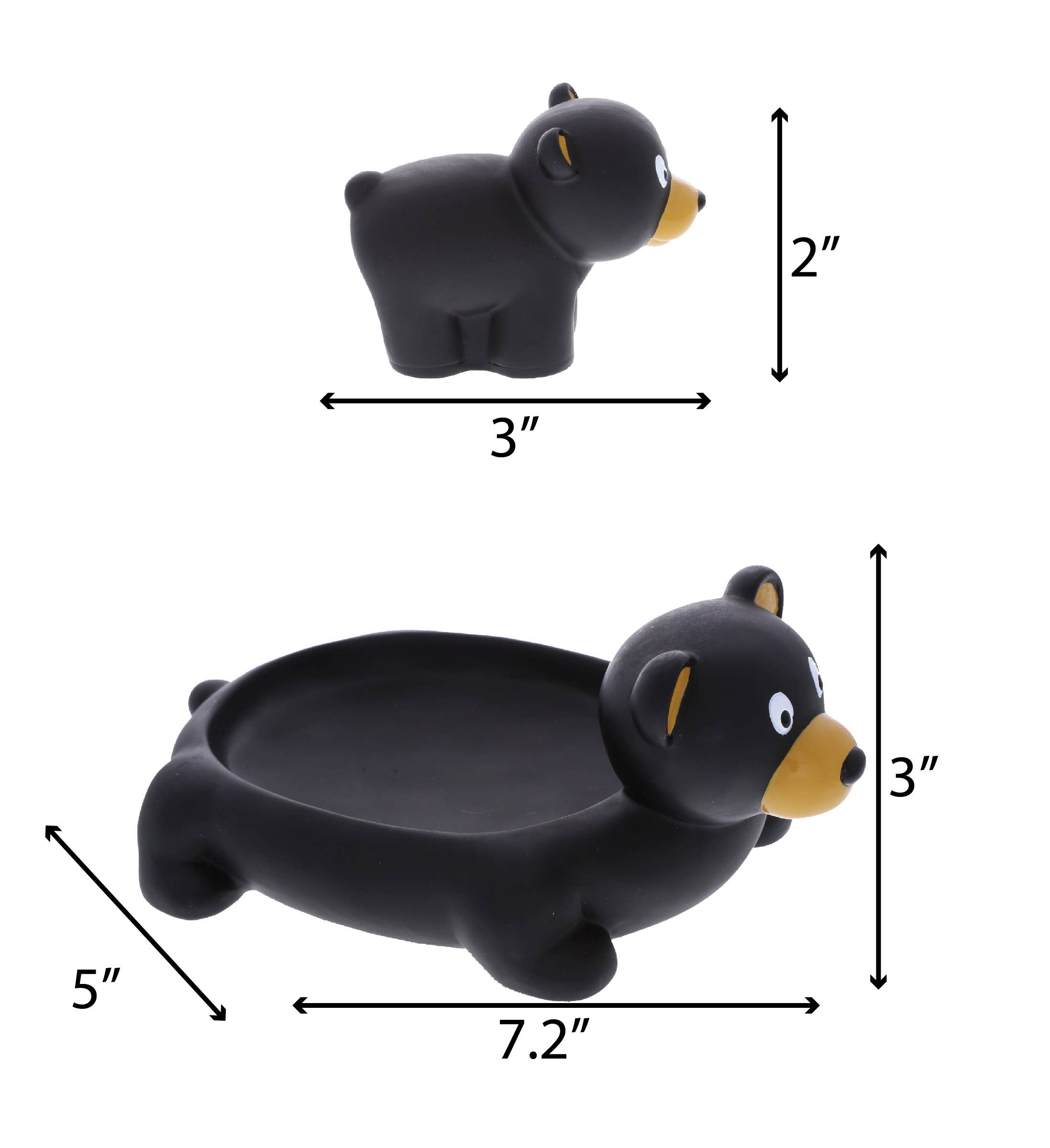 Cota Global – wholesale Bath toy – Baby – Family Bath Buddies - Black Bear1