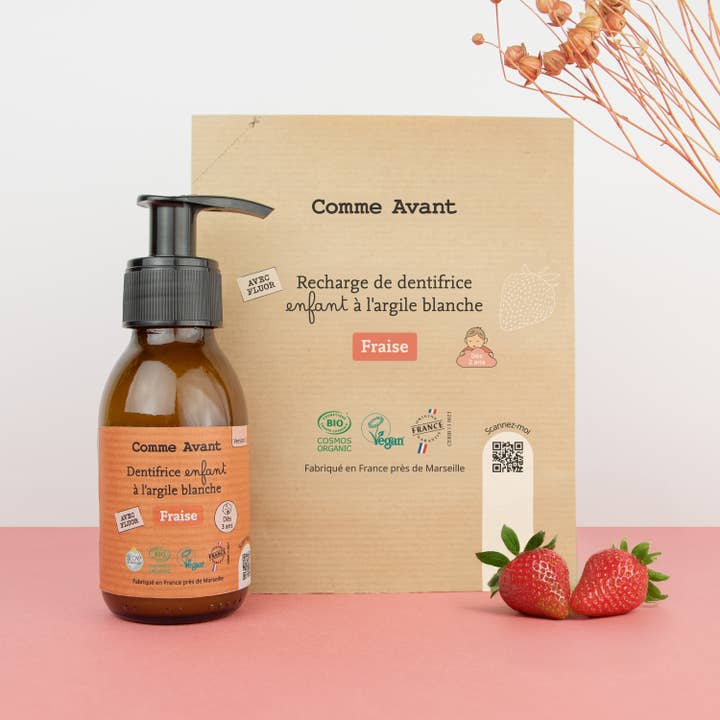 Comme Avant - Wholesale Toothpaste - Organic strawberry toothpaste for children 🍓2