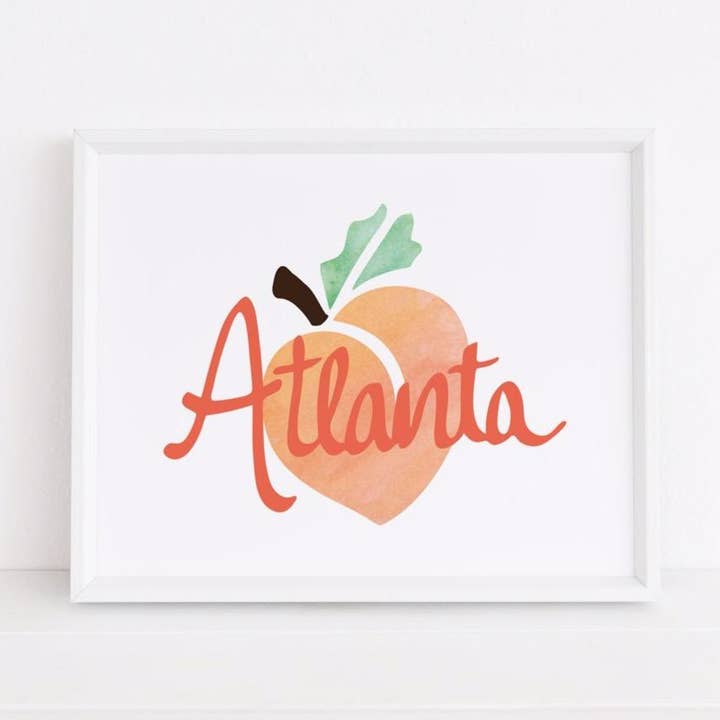 Sunny Day Designs - Wholesale Art Print - Atlanta Peach Art Print (8x10)0