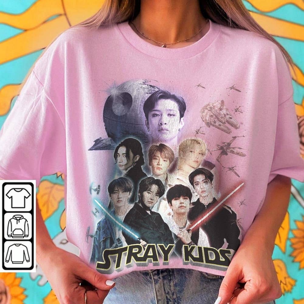TheKingShirt - Wholesale T-Shirt (Graphic) - Women's - Stray Kids Exclusive Vintage Kpop0107MT T-Shirt1