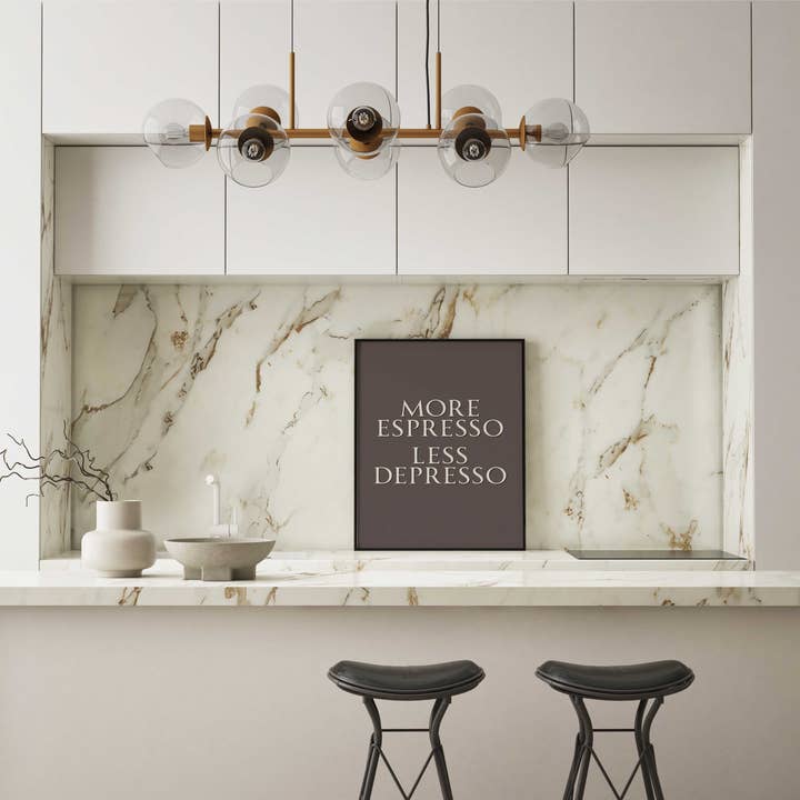 D'LUXE PRINTS - Wholesale Art Print - More Espresso Less Depresso Print7