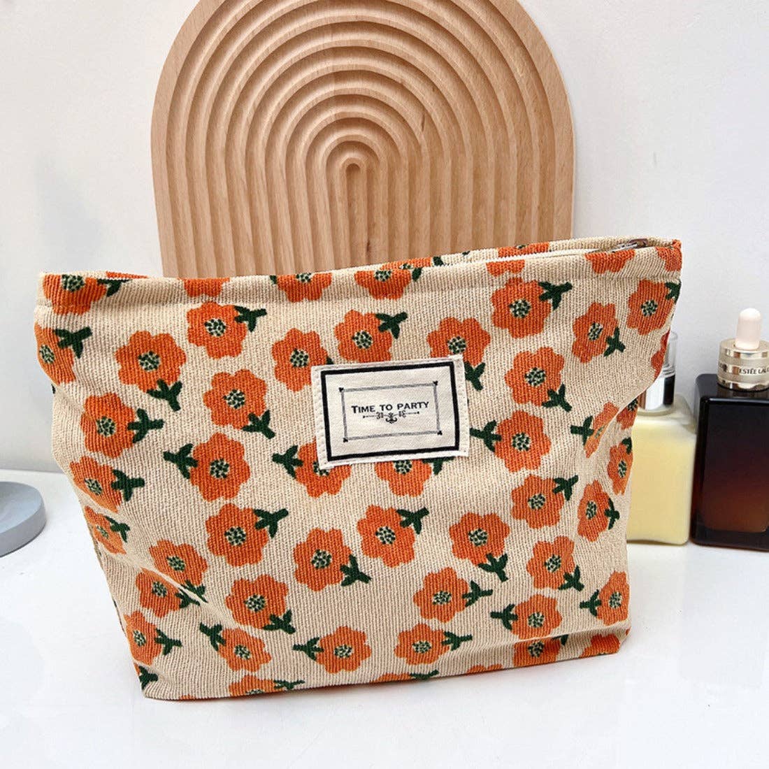 Funkyrel® Atzbranding Limited - Wholesale Makeup/Cosmetic Bag - Cosbai - Vintage Floral Print Makeup Bag6