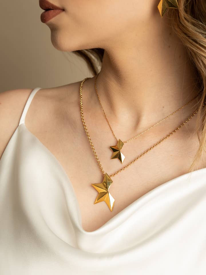 Half Star Necklace for wholesale by LÍA MARANT