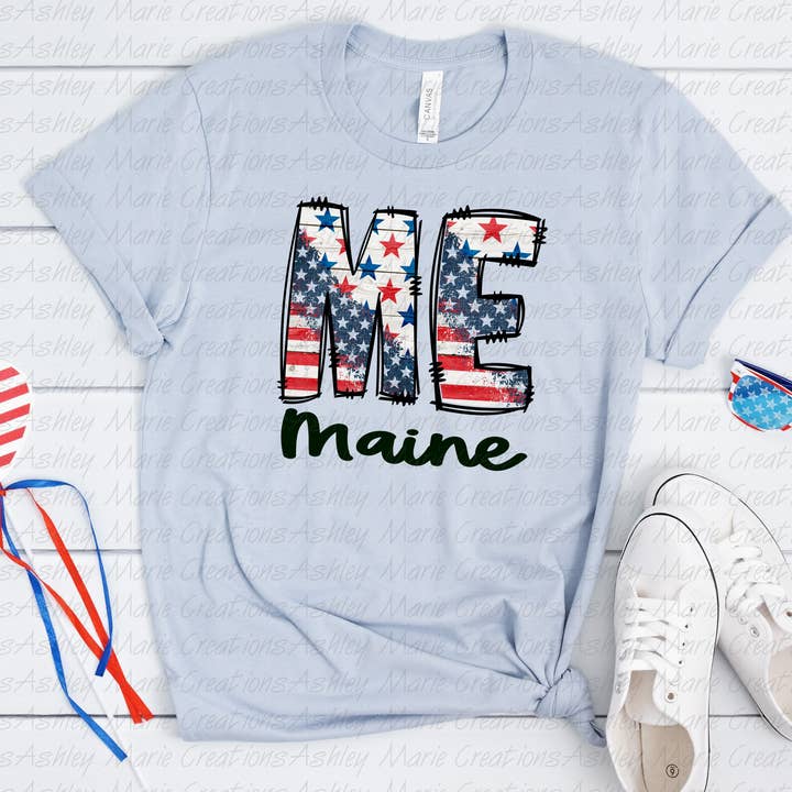 ME, Maine pour la vente par Ashley Marie Creations