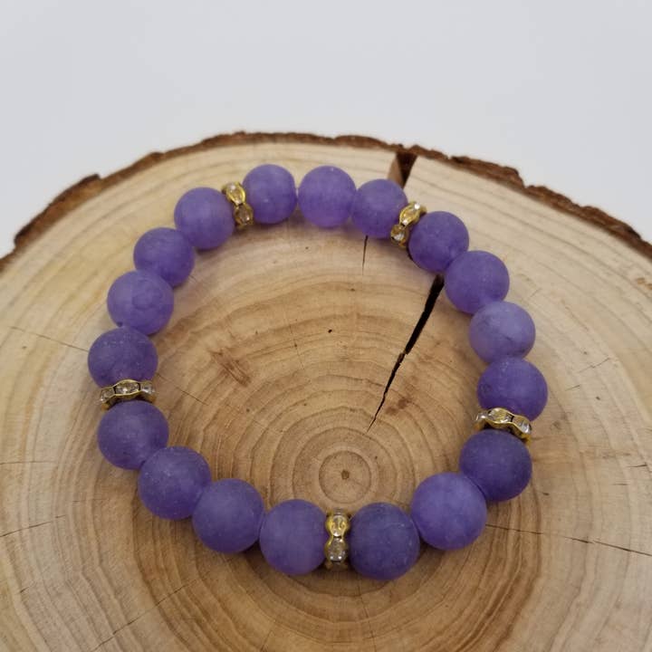 CHAKRA JEWELRY - Wholesale Beaded Bracelet - Natural Agate Bead Chakra Bracelet - 10 MM