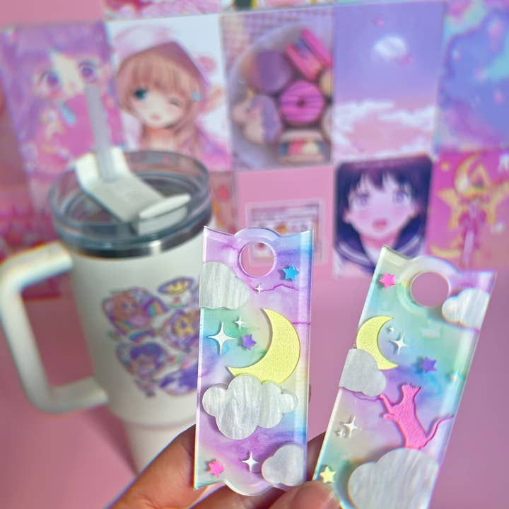 Cosmic lovely - Wholesale Drink Topper - Cosmic Moon H2.0 Cup Topper 40oz | 30oz | 20 oz1