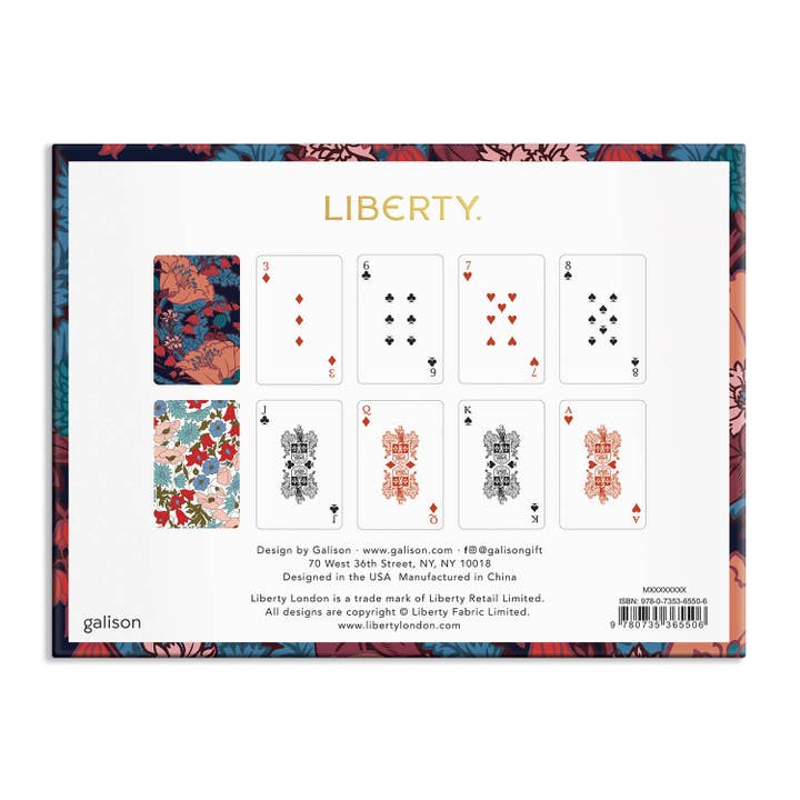 Chronicle Books - Wholesale Playing Cards - Liberty Floral Playing Card Set