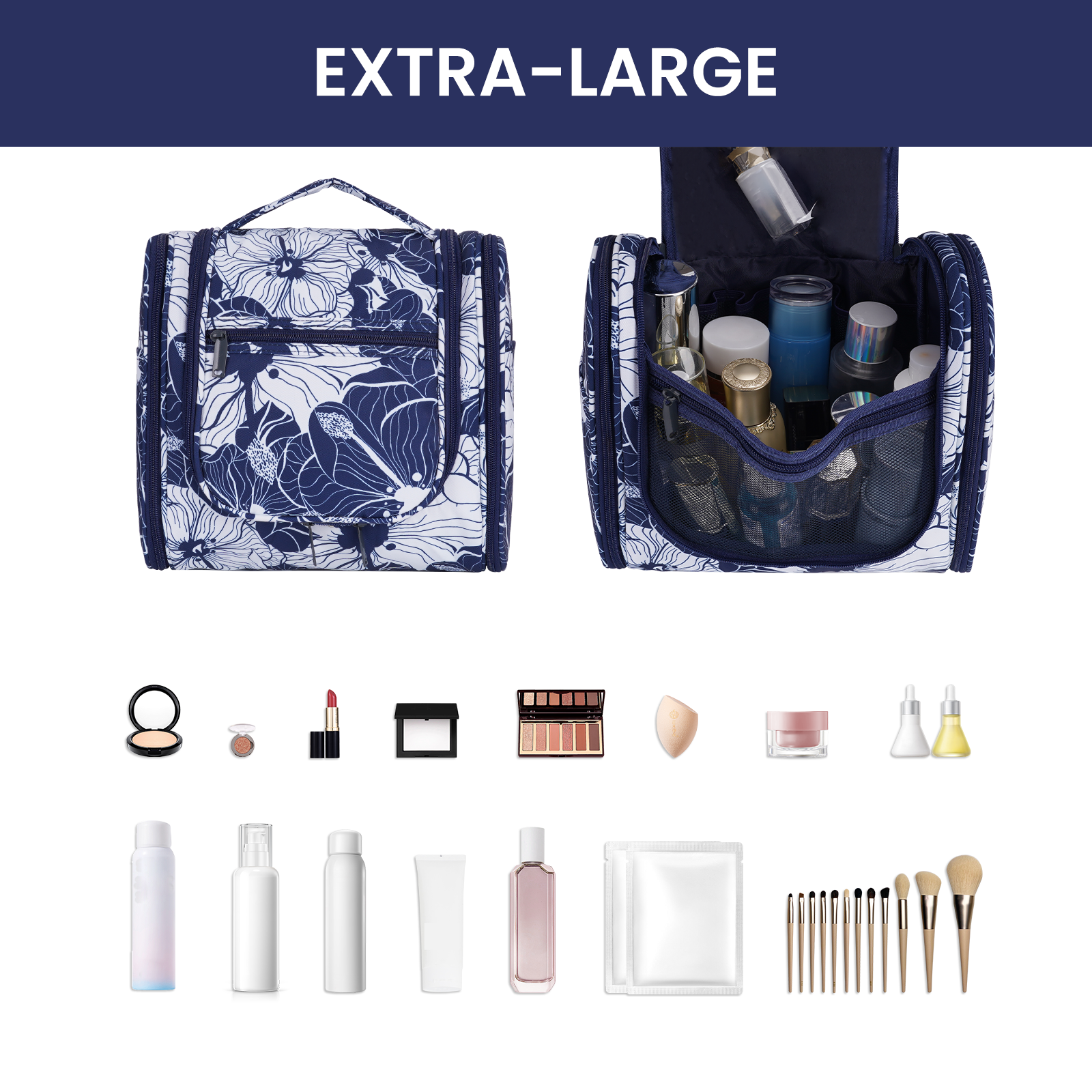 wandf - Wholesale Toiletry bag – women's - NW5126 Travel Toiletry Cosmetic Bag With Handle Women Gift97