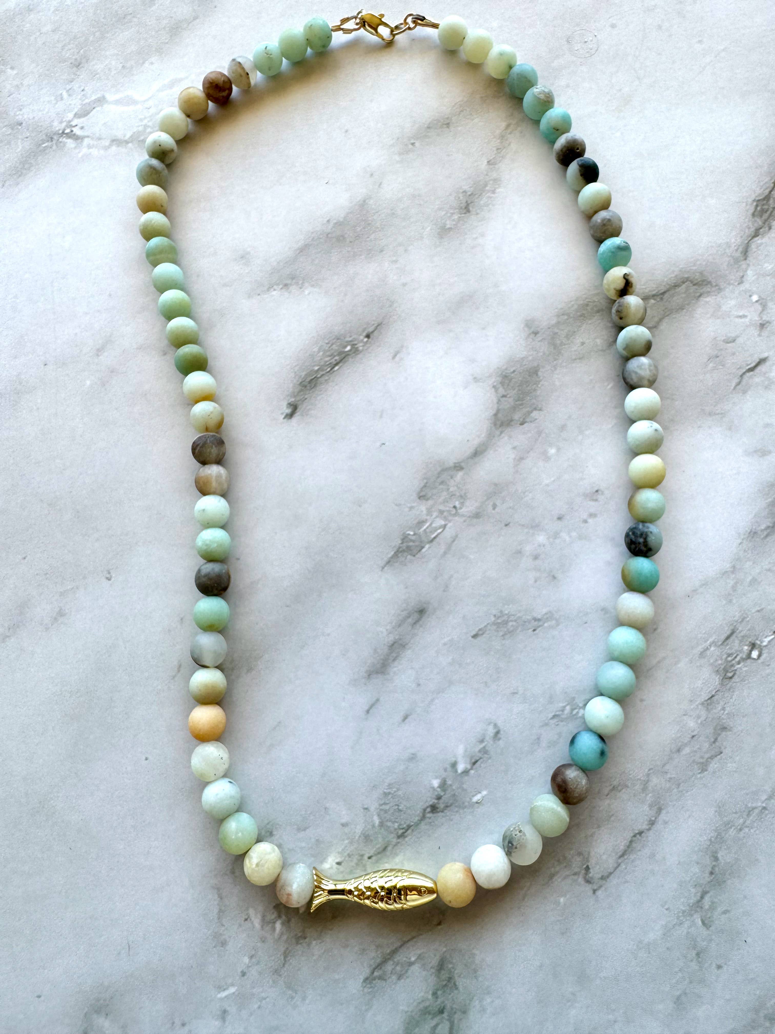 Jessica Matrasko Jewelry - Wholesale Beaded/Pearl Necklace - Ashia Beaded Fish Necklace8