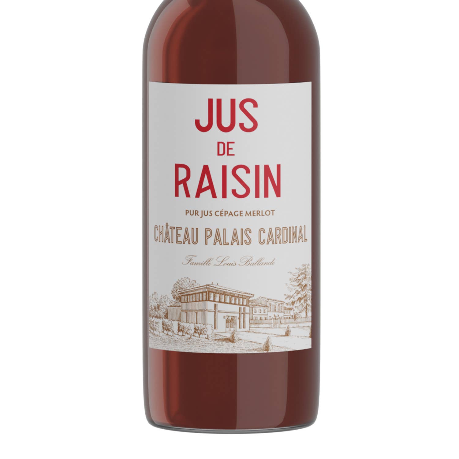 Château Palais Cardinal - Vendita all'ingrosso Succhi di frutta - Succo d'uva Château Palais Cardinal – 100% Merlot - 33cl1