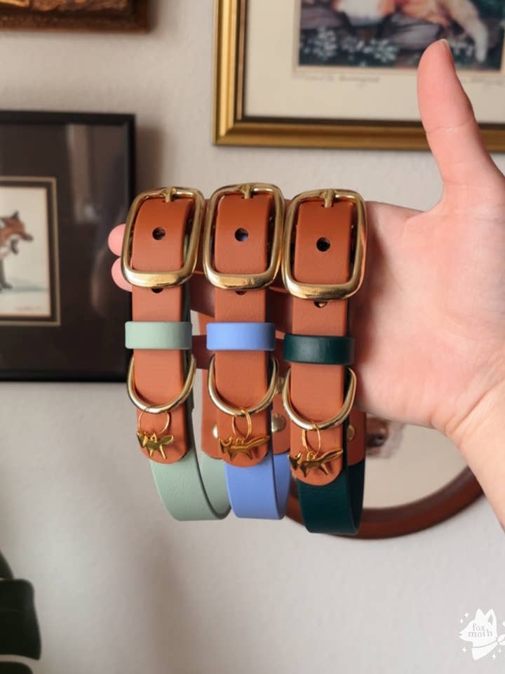 Two Toned Waterproof Biothane Dog Collar for wholesale by FoxMoth